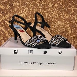 Caparros Womens Sandals - Black, Size: 8.5